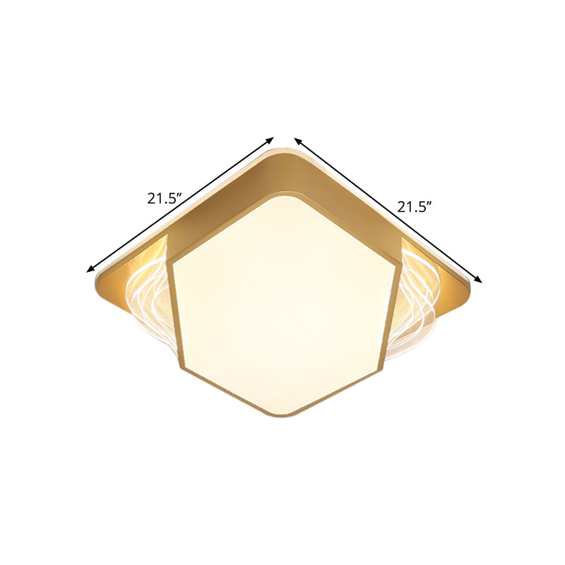 Contemporary Gold Flush Mount Led Ceiling Light In Warm/White 18/21.5/35.5 Width
Or
Modern - Width