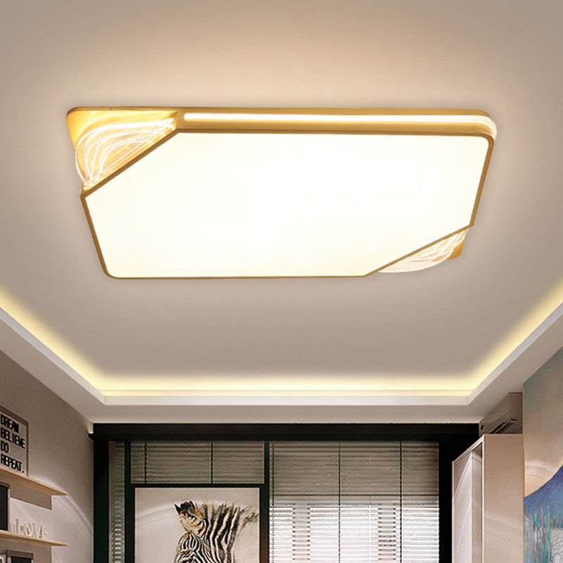 Contemporary Gold Flush Mount Led Ceiling Light In Warm/White 18/21.5/35.5 Width
Or
Modern - Width