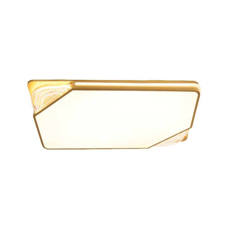 Contemporary Gold Flush Mount Led Ceiling Light In Warm/White 18/21.5/35.5 Width
Or
Modern - Width