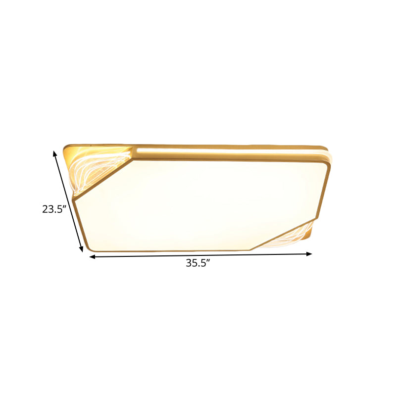 Contemporary Gold Flush Mount Led Ceiling Light In Warm/White 18/21.5/35.5 Width
Or
Modern - Width