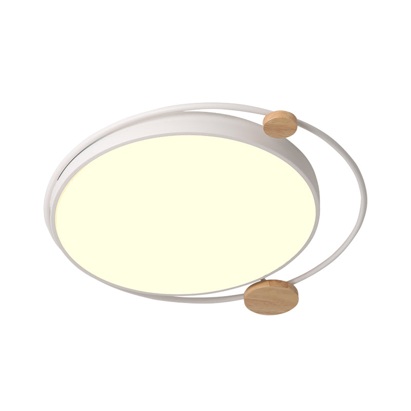 Modern Grey/White Led Flush Mount Ceiling Light Simple Style 19.5’/23.5’ Width