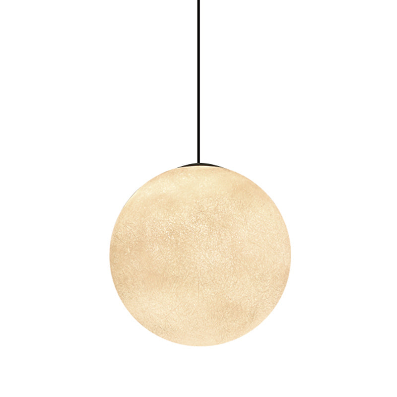 Romantic Modern White Glass Pendulum Light - 1-Light Ceiling Hang Lamp 10/12/16 Wide