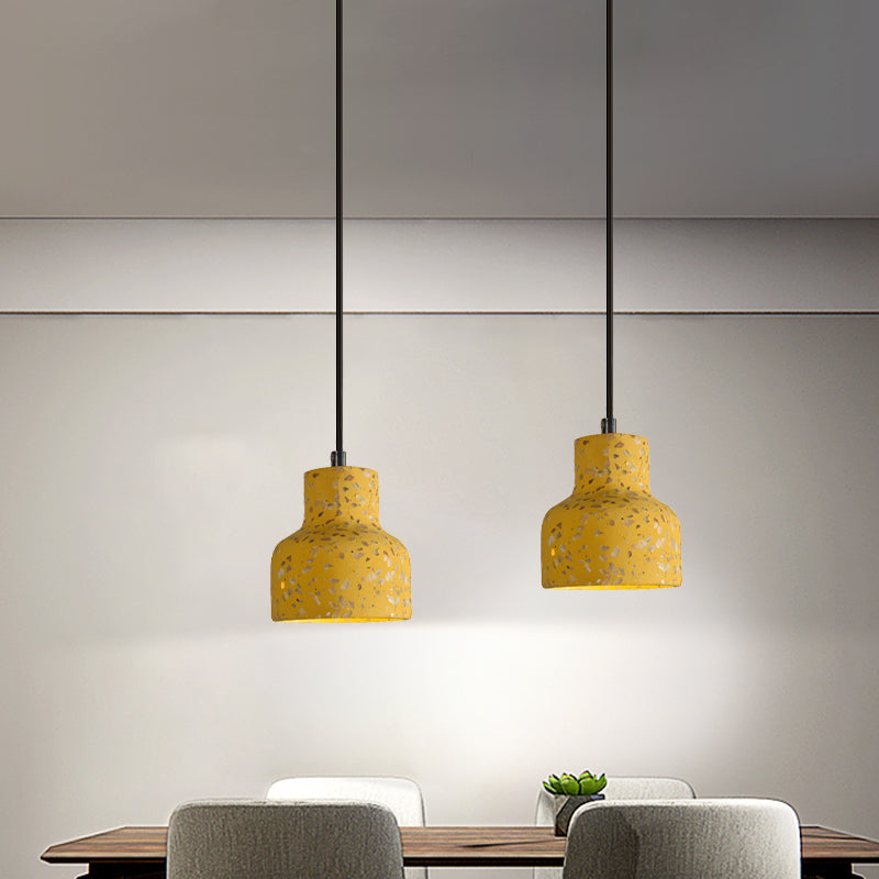 Nordic Terrazzo Hanging Lamp - Black/Red/Pink With Down Lighting Pendant Perfect For Dining Table 1