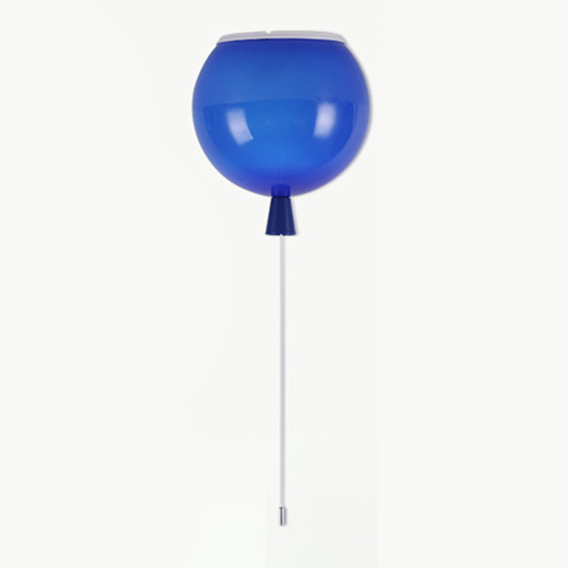Modern Led Balloon Flush Mount Ceiling Light For Kindergartens Blue / 8’
