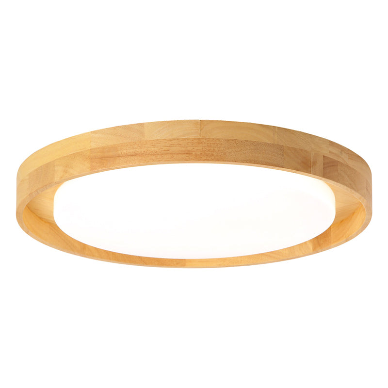 Modern Circle Semi Flush Mount Light Fixture - Stylish Acrylic Ceiling For Bedrooms