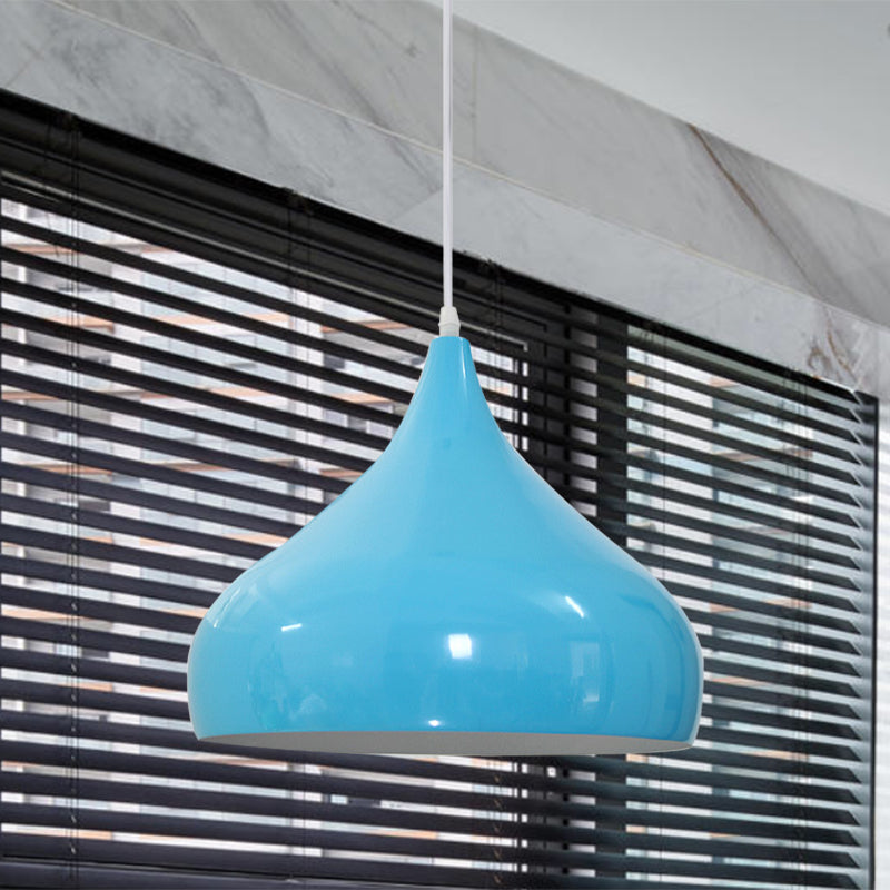 12.5/16.5 Wide Dome Pendant Lighting Modern Iron Hanging Light - 1 Black/White/Red
Note: Although
