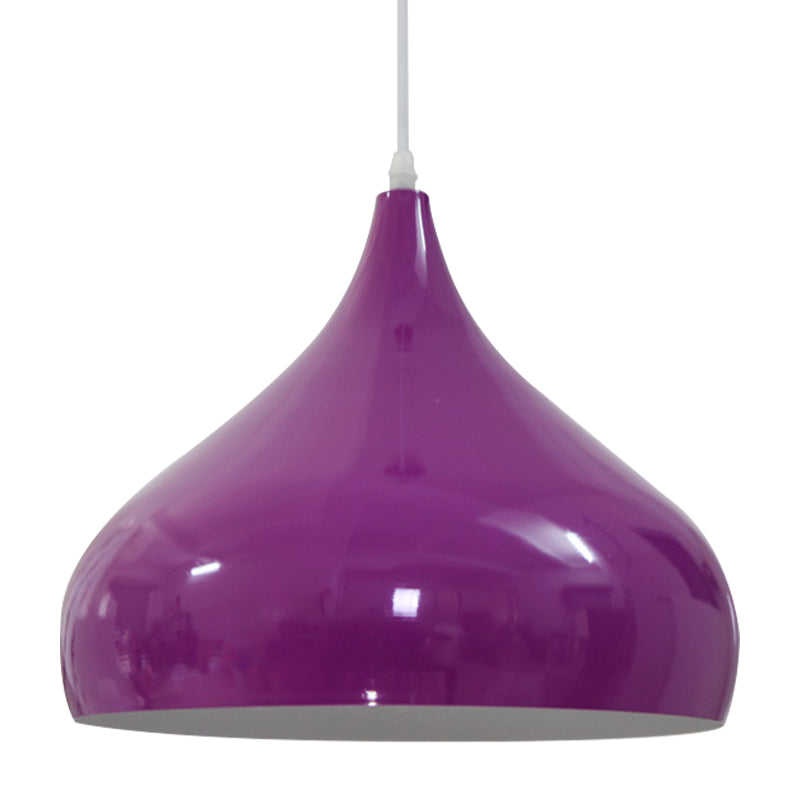 12.5/16.5 Wide Dome Pendant Lighting Modern Iron Hanging Light - 1 Black/White/Red
Note: Although