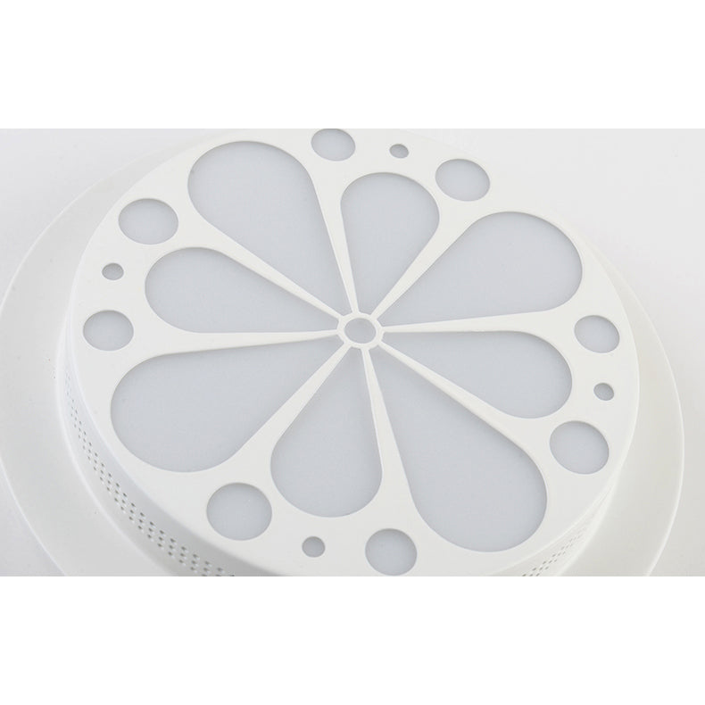 Modern Art Deco Flush Mount Ceiling Light For Hallway - Stylish Circular Acrylic Lamp