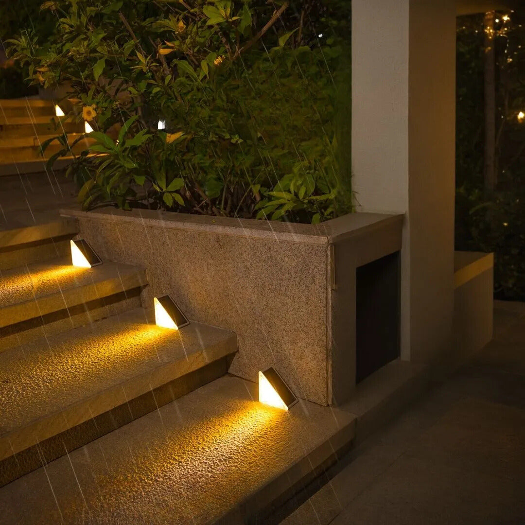Luna Solar Powered Stair Lights Pack of 4Pack,10 Pack,20Pack