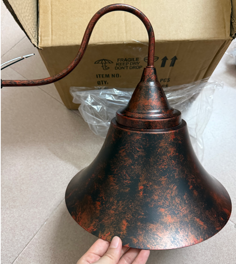 Rustic 1-Light Iron Carillon Wall Sconce in Black/Antique Black for Bistro/Outdoor Spaces