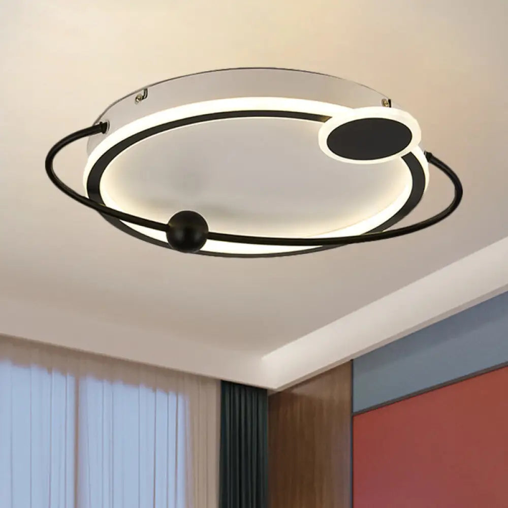 Contemporary Gold/Black Led Flush Ceiling Light Warm/White 19/23.5 Dia
Or
Modern Dia