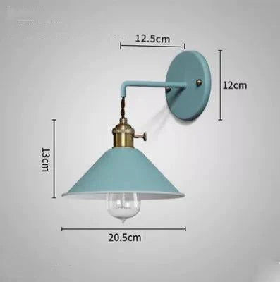Copper Wall Lamp Nordic Macaron Color Childrens Room Bedside Creative Personality Lamps