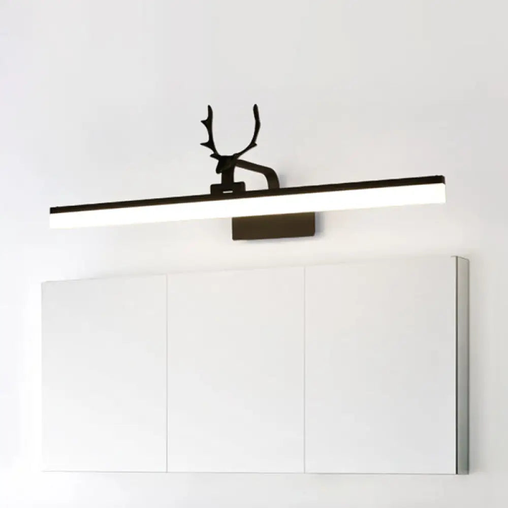 Country Style Adjustable Led Vanity Mirror Light With Acrylic Design Wall Sconce Lighting Black / 16