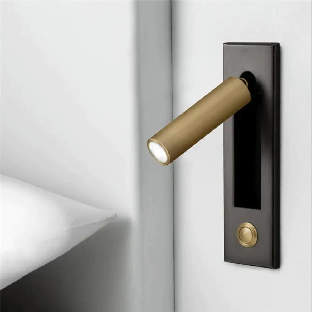 Headboard Wall Lamp Black & Brass Wall Lamp