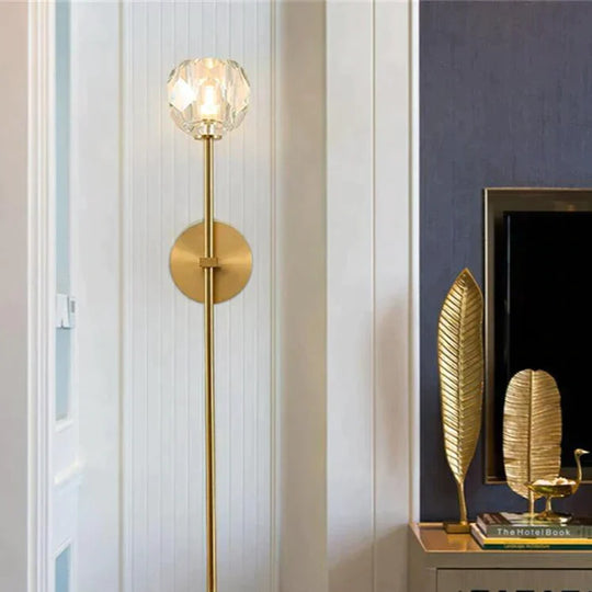 Ivy | Crystal Wall Lamp Single Long Lamp Wall Lamp