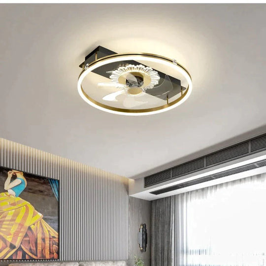 Luxury Fan Living Room Round Ceiling Lamp Simple Lamps Ceiling