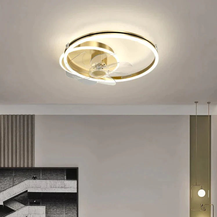 Luxury Fan Living Room Round Ceiling Lamp Simple Lamps Ceiling