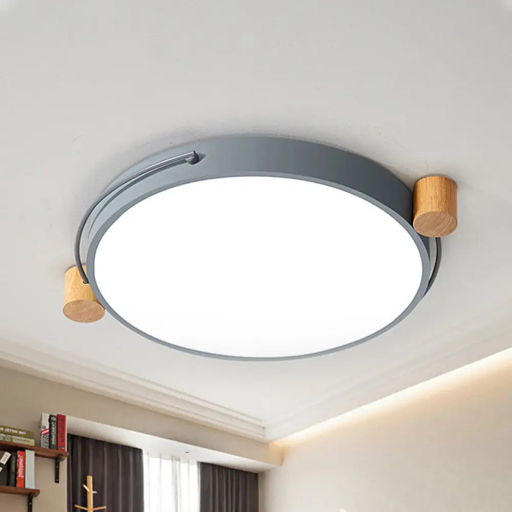 Minimalist Oval Led Ceiling Mount Light In 3 Colors Lengths - Perfect For Bedrooms! Grey / 16’ White