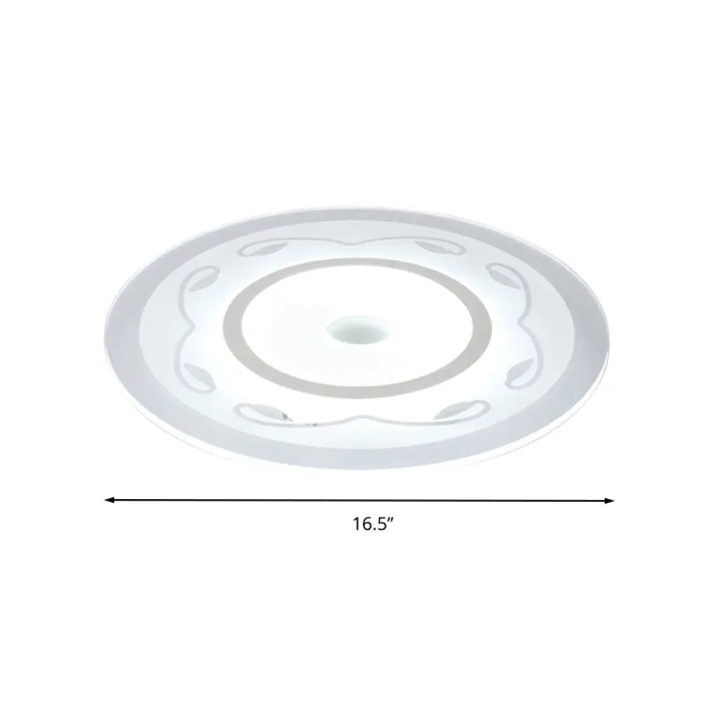 Modern Acrylic Flower Shape Ceiling Lamp In White - Perfect For Childs Bedroom