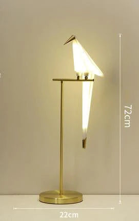 Nordic Bird Floor Lamp Creative Acrylic Thousand Paper Cranes Lamps For Living Room Bedroom Home