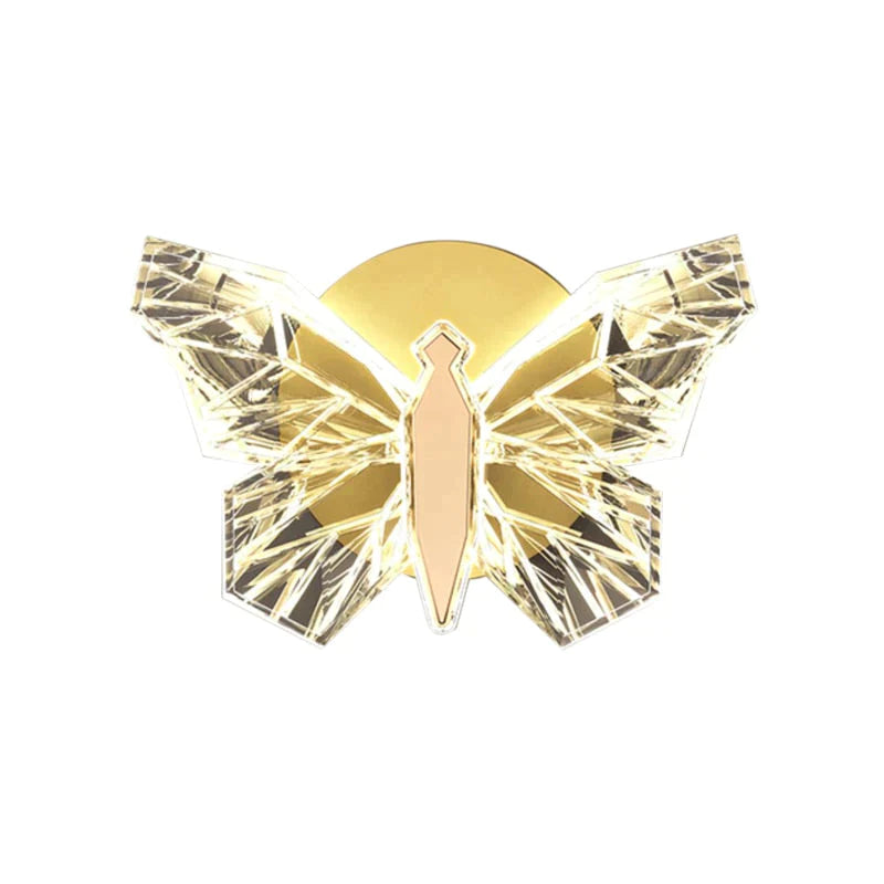 Nordic Creative Luxury Butterfly Wall Lamp For Bedroom Living Room Lighting Wall Lamp