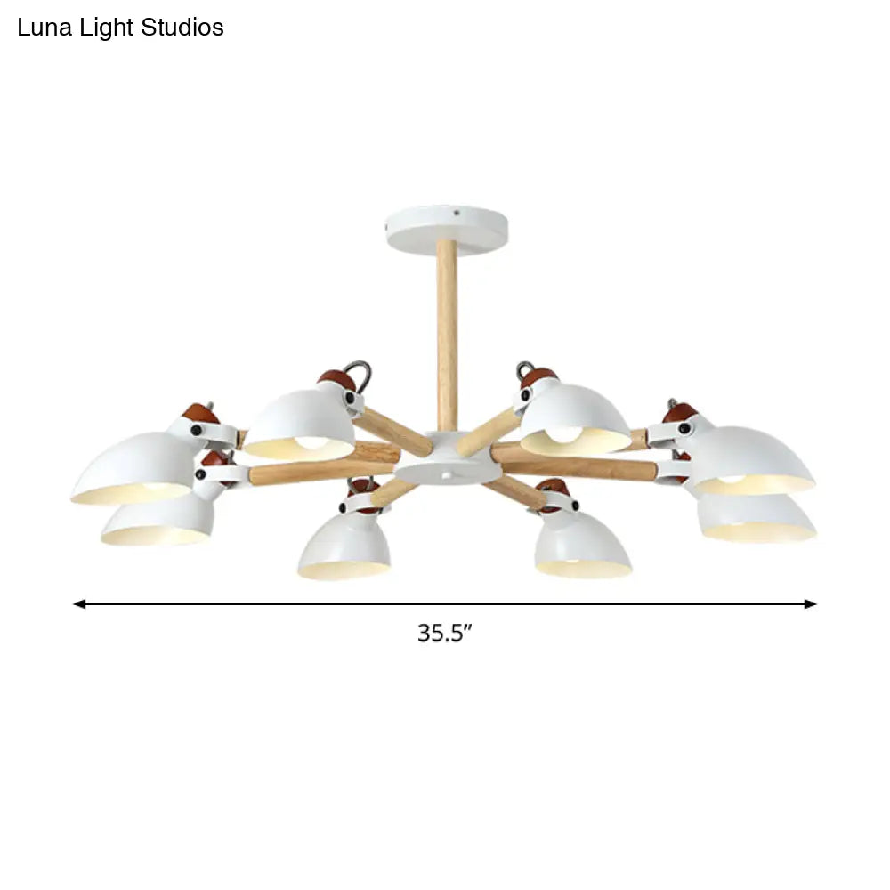 Nordic Half-Bottle Pendant Chandelier With Metal Shade - Stylish Lighting For Living Room