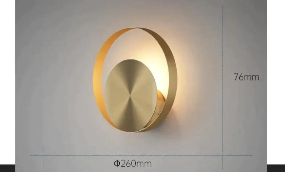 Nordic Minimalist Bedside Lamp Bedroom Full Copper Wall Lamp A Copper Wall Lamps