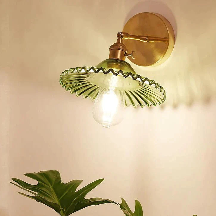 Nordic Retro Livingroom Bedroom Bedside Full Copper Wall Lamp Copper Wall Lamps