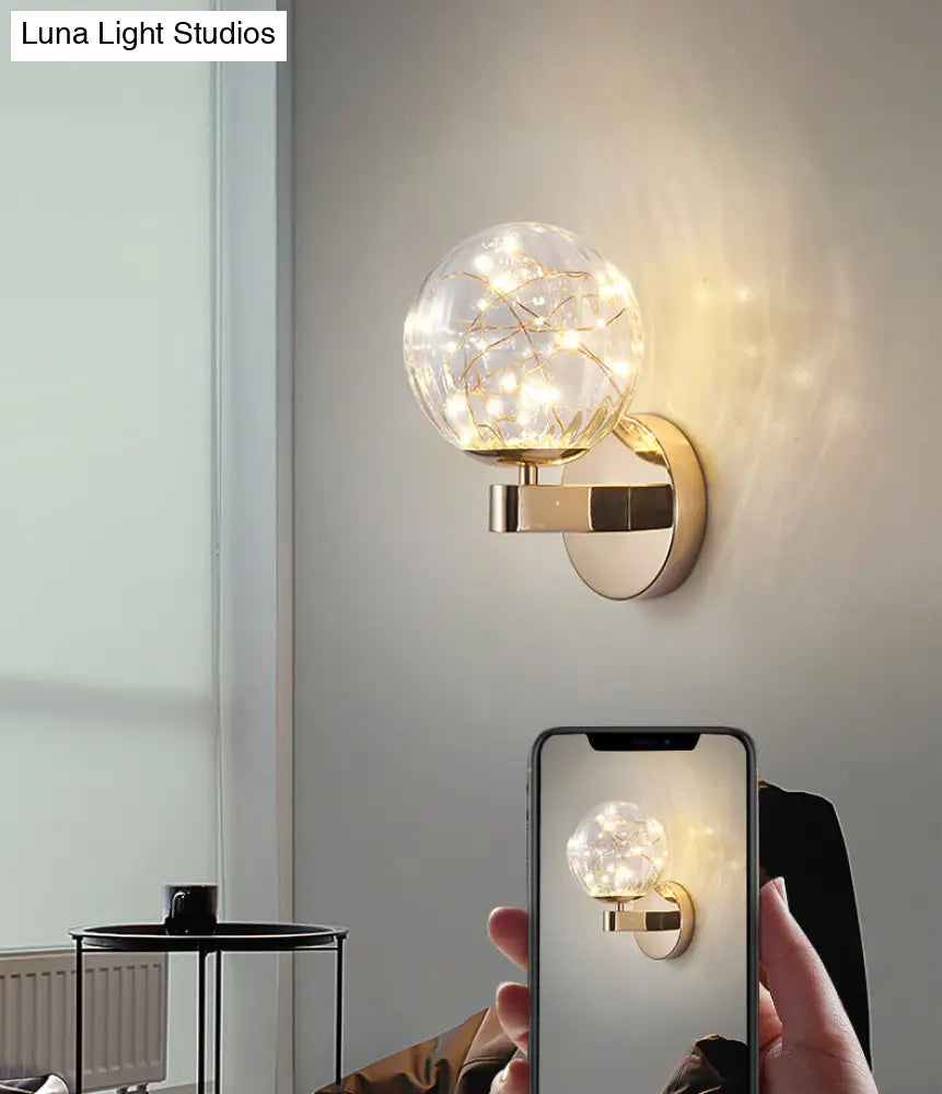Nordic Star Wall Lamp: Modern Sconce Light For Bedroom Or Living Room