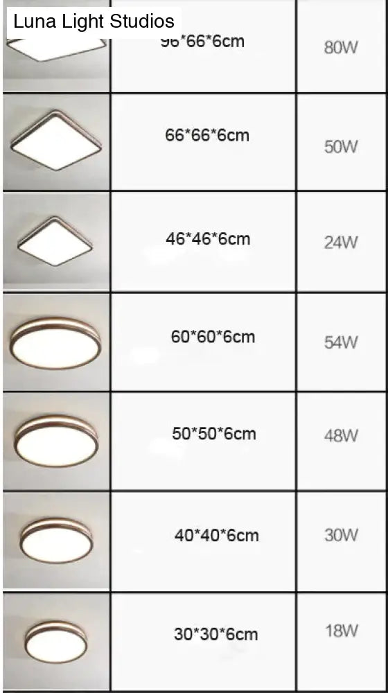 Nordic Walnut Color Indoor Ceiling Lamp Round 30Cm 18W / Led White Light