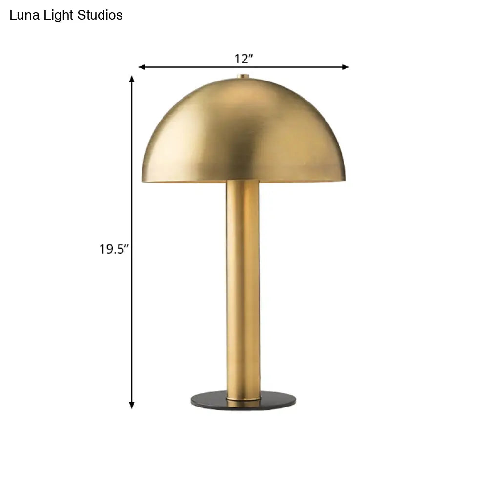 Post-Modern Iron Desk Lamp - Gold Finish Night Table Light With Plug-In Cord
