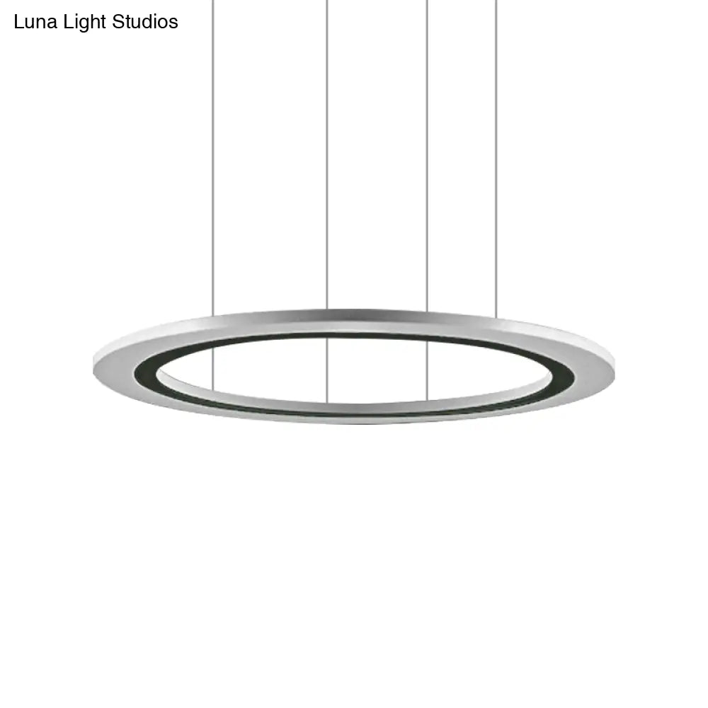 Sleek Acrylic Led Chandelier Pendant Light With Diy Design - Warm/White Ideal For Living Room