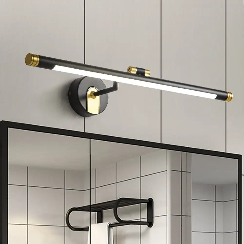 Vintage Led Metal Tubular Vanity Light Wall Sconce For Bath