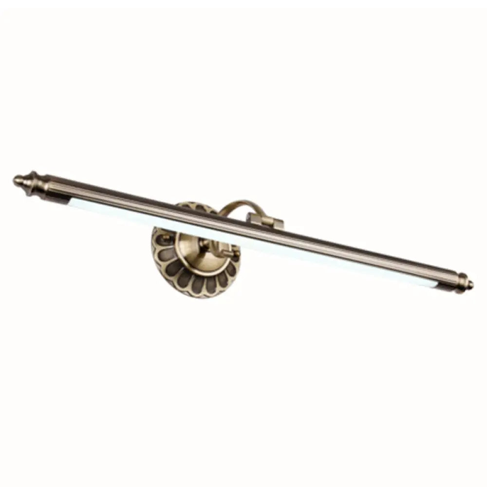 Vintage Pole Vanity Lamp: Swing Arm Acrylic Led Wall Mount Light