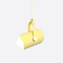 1-Head Metal Pendant Spotlight With Adjustable Handle - Commercial Macaron Lighting Yellow