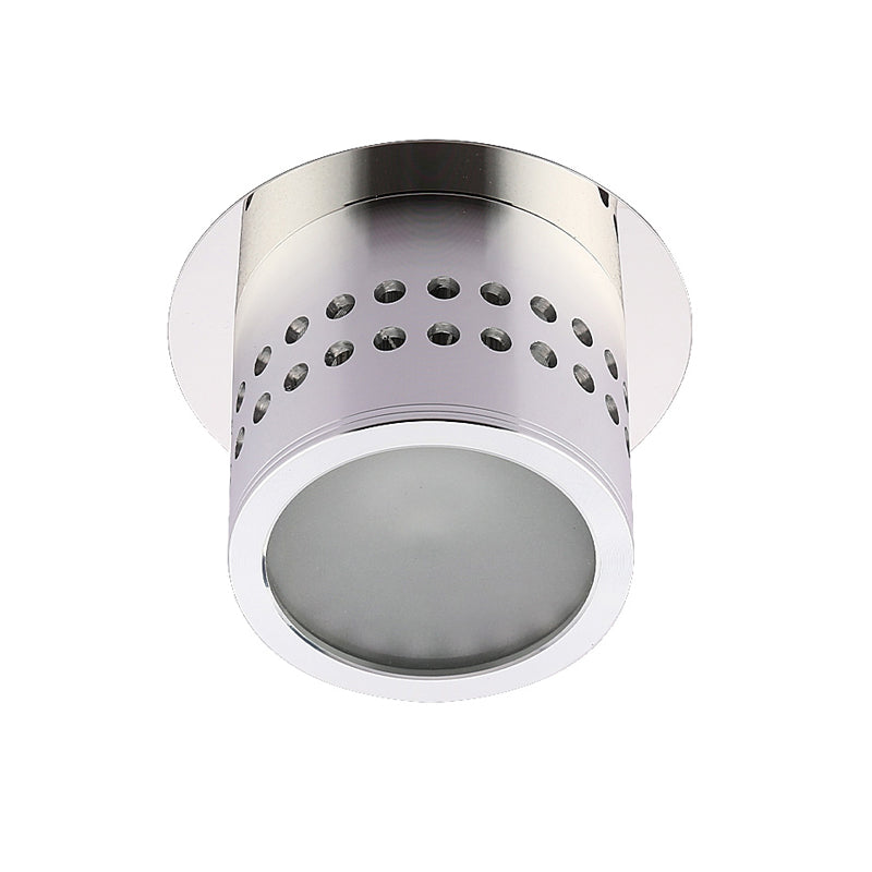 Color Changing Led Ceiling Light - Contemporary Metal Chrome Finish For Corridor