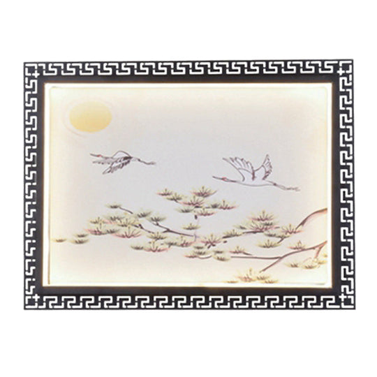 Black Aluminum Led Flush Wall Sconce For Elegant Room Decor