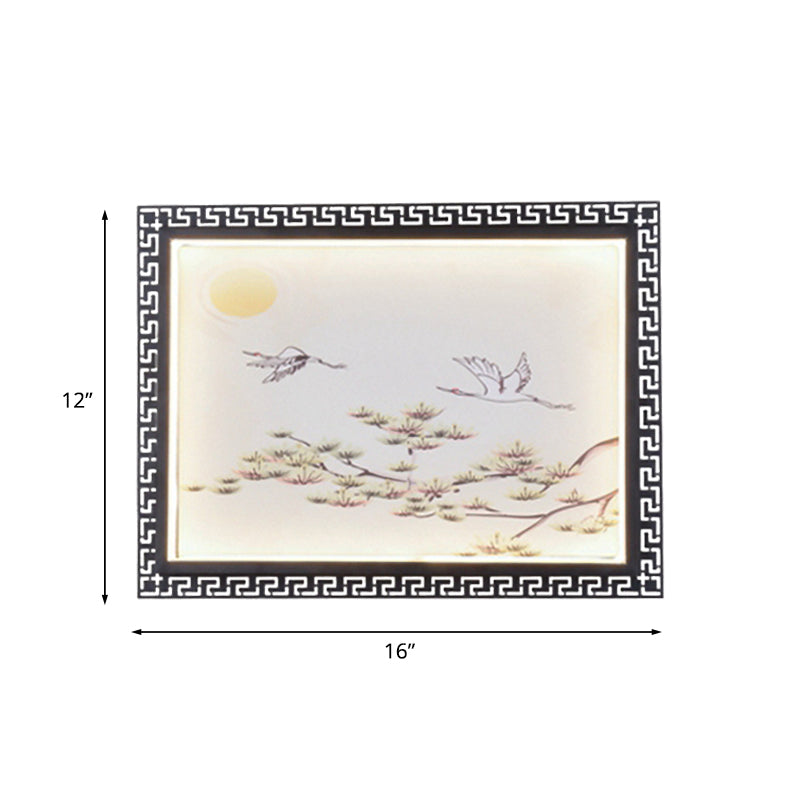 Black Aluminum Led Flush Wall Sconce For Elegant Room Decor