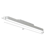 Modern Black/Silver Oval Led Flush Light For Office - 23.5’/35.5’/47’ Wide