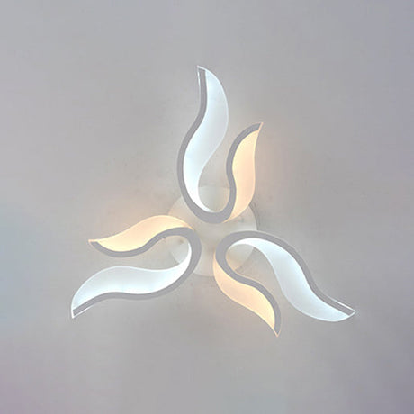 Modern Blossoming Led Flush Mount Light: 3/6/9-Light Acrylic Ceiling Fixture - Warm/White/Natural