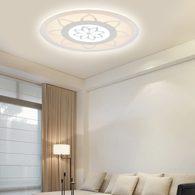 Blossom Acrylic Led Flushmount Ceiling Lamp In Warm/White 8’/16.5’20.5’ Wide