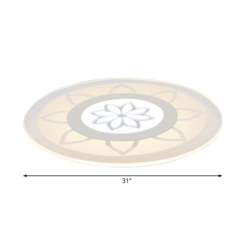 Blossom Acrylic Led Flushmount Ceiling Lamp In Warm/White 8’/16.5’20.5’ Wide