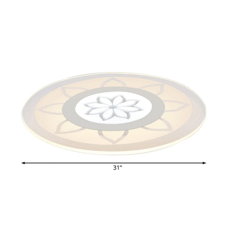 Blossom Acrylic Led Flushmount Ceiling Lamp In Warm/White 8/16.520.5 Wide