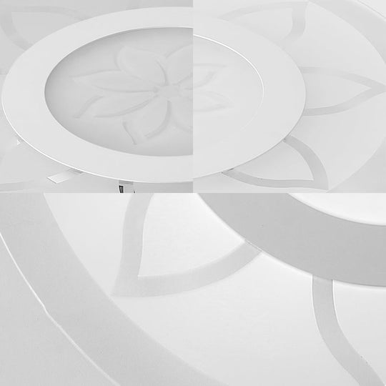 Blossom Acrylic Led Flushmount Ceiling Lamp In Warm/White 8/16.520.5 Wide