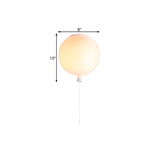 Modernist Style Balloon Shade Suspension Lamp - 8’/10’ Width White Ceiling For Living Room