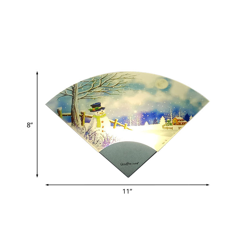 Led Nordic Snowman Wall Light For Bedroom Décor