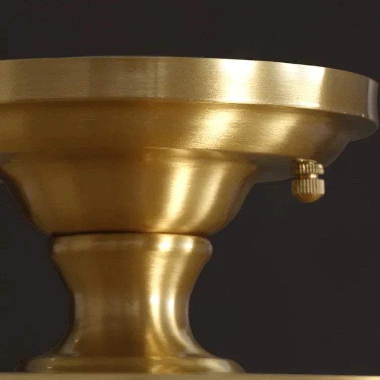 Light Luxury Post Modern Led Copper Ceiling Lamp