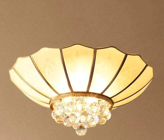Crystal Living Room Lamp Led All Copper Ceiling