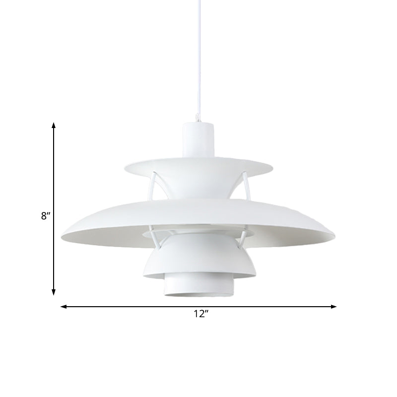 Designer Tiered Pendant Light With Metal Shade - Stylish Ceiling Hanging