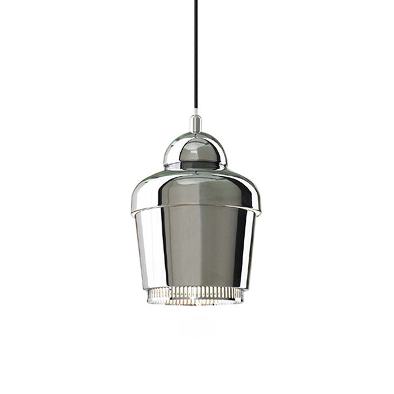Modern Black/White/Chrome Jar Pendant Ceiling Light - Stylish Iron Hanging